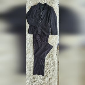 Black Striped Pantsuit